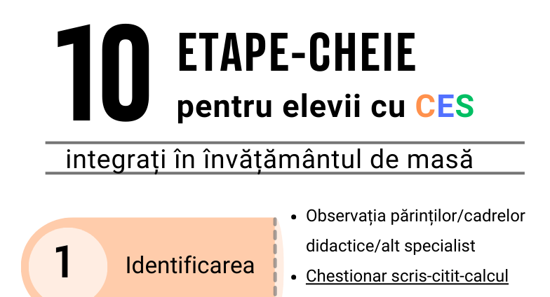 10 etape-cheie pentru elevii cu CES | R.E.I. - Resurse Educație Incluzivă